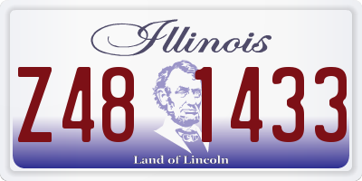 IL license plate Z481433