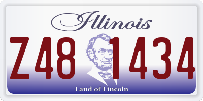 IL license plate Z481434