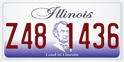 IL license plate Z481436