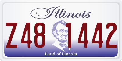 IL license plate Z481442