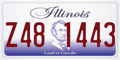 IL license plate Z481443