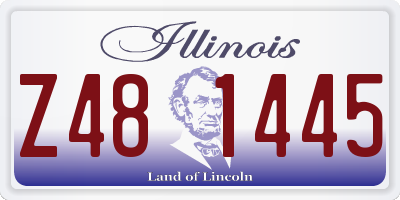 IL license plate Z481445