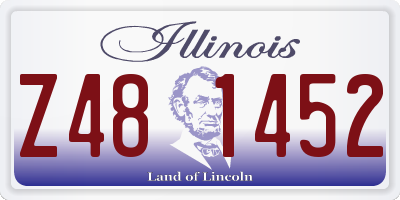 IL license plate Z481452
