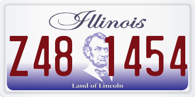 IL license plate Z481454