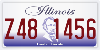 IL license plate Z481456