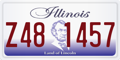 IL license plate Z481457