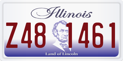 IL license plate Z481461