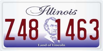 IL license plate Z481463