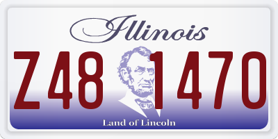 IL license plate Z481470