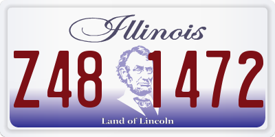 IL license plate Z481472