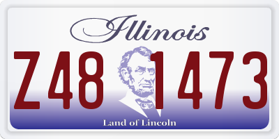 IL license plate Z481473