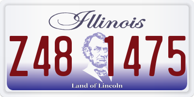 IL license plate Z481475
