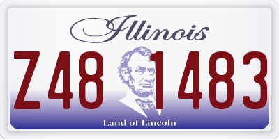 IL license plate Z481483