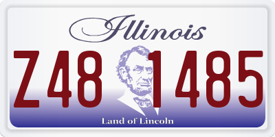 IL license plate Z481485