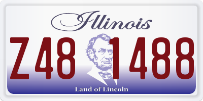IL license plate Z481488