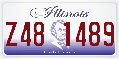IL license plate Z481489