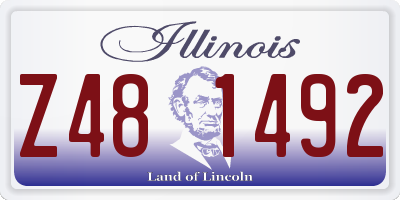 IL license plate Z481492