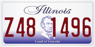 IL license plate Z481496