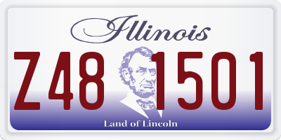 IL license plate Z481501