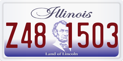 IL license plate Z481503