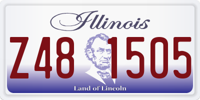 IL license plate Z481505