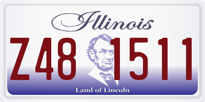 IL license plate Z481511