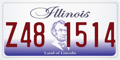 IL license plate Z481514