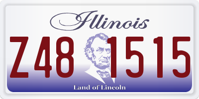 IL license plate Z481515