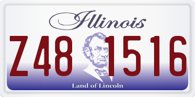 IL license plate Z481516