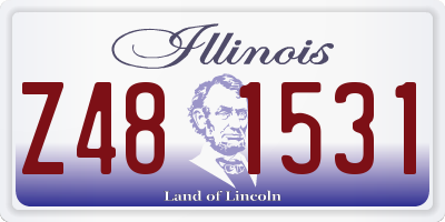 IL license plate Z481531