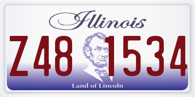 IL license plate Z481534