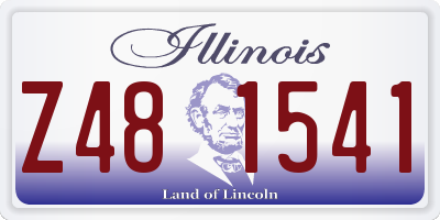 IL license plate Z481541