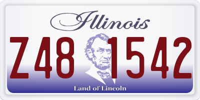 IL license plate Z481542