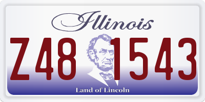 IL license plate Z481543