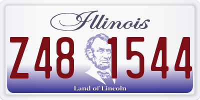 IL license plate Z481544