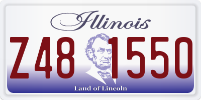 IL license plate Z481550