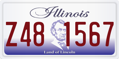 IL license plate Z481567