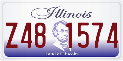 IL license plate Z481574