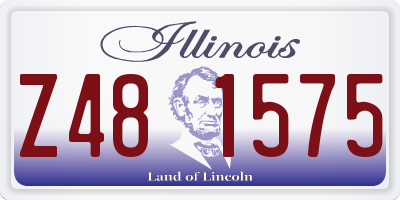 IL license plate Z481575