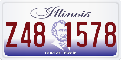 IL license plate Z481578