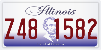 IL license plate Z481582