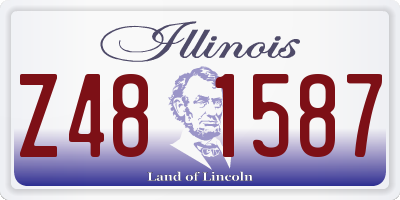 IL license plate Z481587
