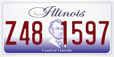IL license plate Z481597