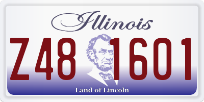 IL license plate Z481601