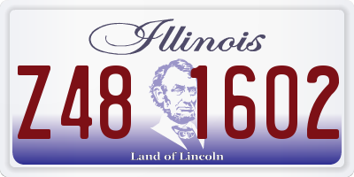 IL license plate Z481602