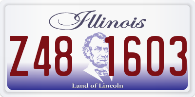 IL license plate Z481603