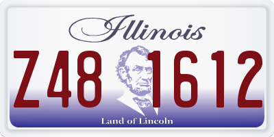 IL license plate Z481612