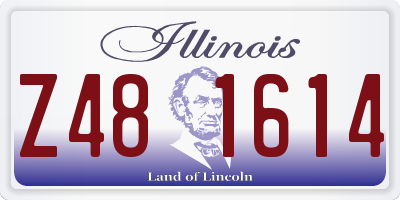 IL license plate Z481614