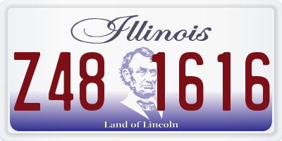 IL license plate Z481616