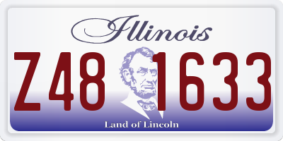 IL license plate Z481633